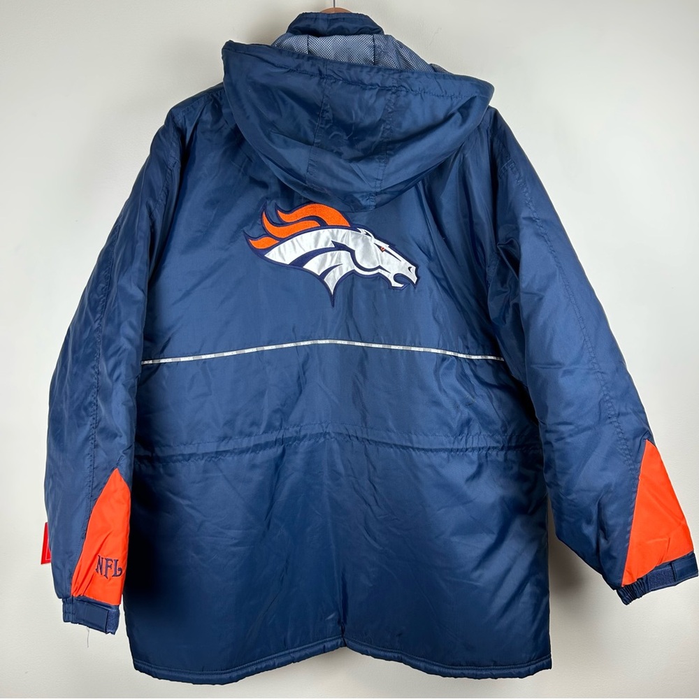 NWT Vintage Denver Broncos NFL Hooded Jacket – Puffer/Starter-Style Men’s XL